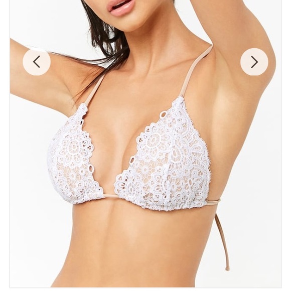 white bikini top padded